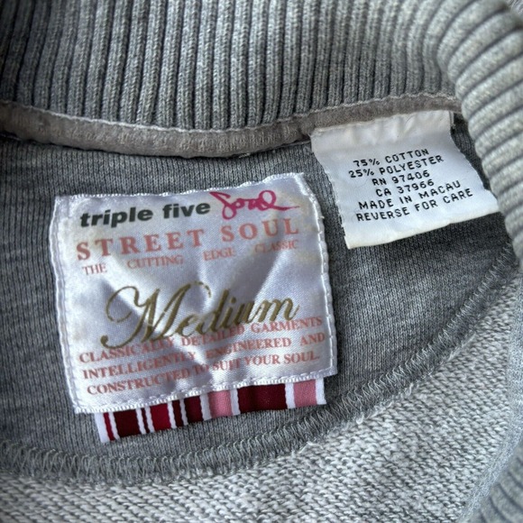 Triple Five Soul Jacket Blazer Grey Embroidered Casual Dance Teens Womens READ - Picture 5 of 14